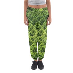 Green Pine Forest Women s Jogger Sweatpants by Ravend