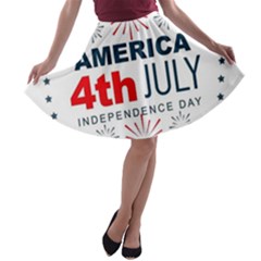 Independence Day Usa A-line Skater Skirt