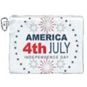 Independence Day Usa Canvas Cosmetic Bag (XXL) View1