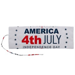 Independence Day Usa Roll Up Canvas Pencil Holder (m) by Ravend