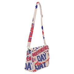 Usa Happy Independence Day Shoulder Bag With Back Zipper