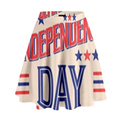 Usa Happy Independence Day High Waist Skirt