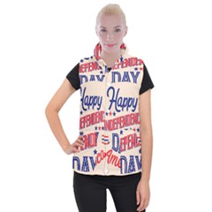 Usa Happy Independence Day Women s Button Up Vest