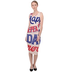 Usa Happy Independence Day Sleeveless Pencil Dress by Ravend