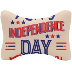 Usa Happy Independence Day Seat Head Rest Cushion by Ravend