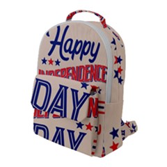 Usa Happy Independence Day Flap Pocket Backpack (large)