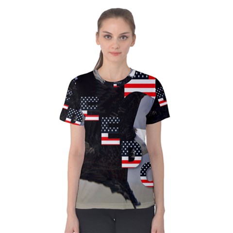 Freedom Patriotic American Usa Women s Cotton Tee by Ravend