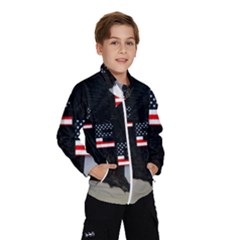 Freedom Patriotic American Usa Kids  Windbreaker by Ravend