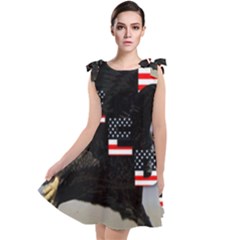 Freedom Patriotic American Usa Tie Up Tunic Dress by Ravend