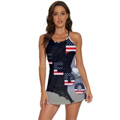 Freedom Patriotic American Usa 2-in-1 Flare Activity Dress by Ravend