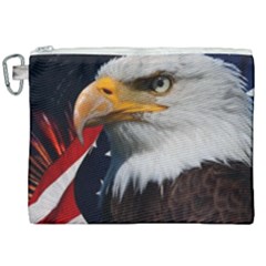 Fourth Of July Independence Day Usa American Pride Canvas Cosmetic Bag (xxl)