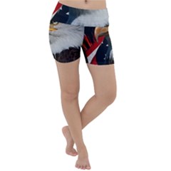 Fourth Of July Independence Day Usa American Pride Lightweight Velour Yoga Shorts by Ravend