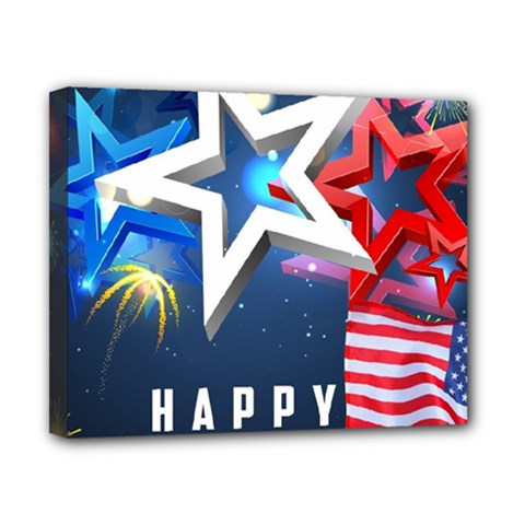 4th Of July Happy Usa Independence Day Canvas 10  X 8  (stretched)