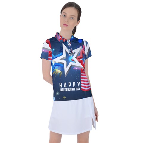 4th Of July Happy Usa Independence Day Women s Polo Tee by Ravend