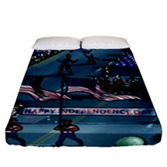 July 4th Parade Independence Day Fitted Sheet (queen Size)