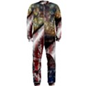 Independence Day Background Abstract Grunge American Flag OnePiece Jumpsuit (Men) View1