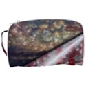 Independence Day Background Abstract Grunge American Flag Toiletries Pouch View3