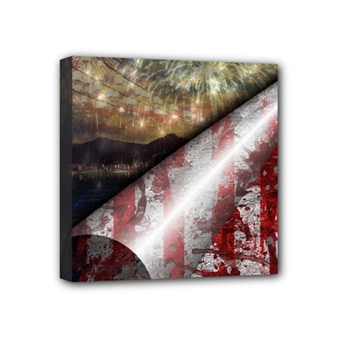 Independence Day July 4th Mini Canvas 4  X 4  (stretched) by Ravend