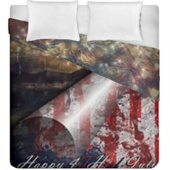 Independence Day July 4th Duvet Cover Double Side (king Size) by Ravend