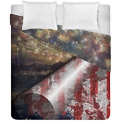 Independence Day July 4th Duvet Cover Double Side (california King Size) by Ravend