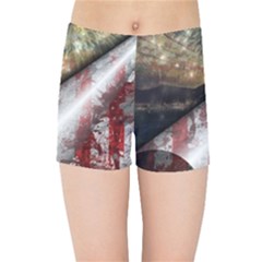 Independence Day July 4th Kids  Sports Shorts