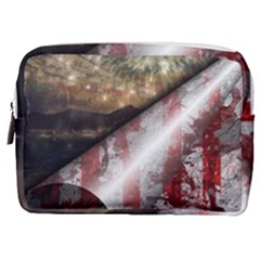 Independence Day July 4th Make Up Pouch (medium) by Ravend