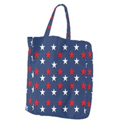 Patriotic Colors America Usa Red Giant Grocery Tote by Celenk