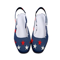 Patriotic Colors America Usa Red Women s Classic Slingback Heels