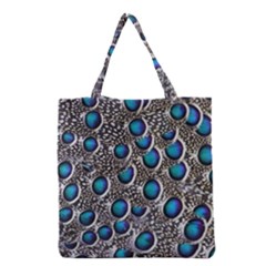 Peacock Pattern Close Up Plumage Grocery Tote Bag by Celenk