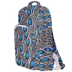 Peacock Pattern Close Up Plumage Double Compartment Backpack by Celenk