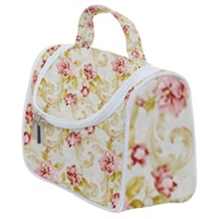 Background Pattern Flower Spring Satchel Handbag