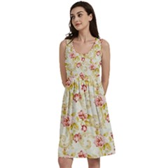 Background Pattern Flower Spring Classic Skater Dress