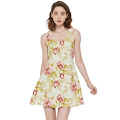 Background Pattern Flower Spring Inside Out Reversible Sleeveless Dress