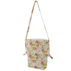 Background Pattern Flower Spring Folding Shoulder Bag