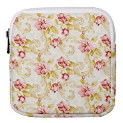 Background Pattern Flower Spring Mini Square Pouch by Celenk