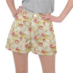 Background Pattern Flower Spring Women s Ripstop Shorts