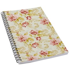 Background Pattern Flower Spring 5.5  x 8.5  Notebook