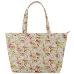 Background Pattern Flower Spring Back Pocket Shoulder Bag 
