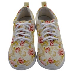Background Pattern Flower Spring Mens Athletic Shoes