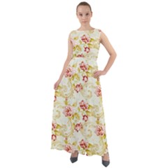 Background Pattern Flower Spring Chiffon Mesh Boho Maxi Dress