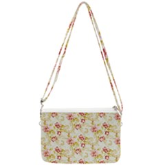 Background Pattern Flower Spring Double Gusset Crossbody Bag