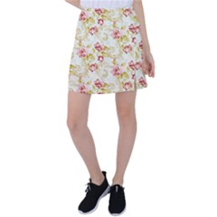 Background Pattern Flower Spring Tennis Skirt by Celenk