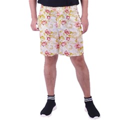 Background Pattern Flower Spring Men s Pocket Shorts