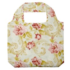 Background Pattern Flower Spring Premium Foldable Grocery Recycle Bag
