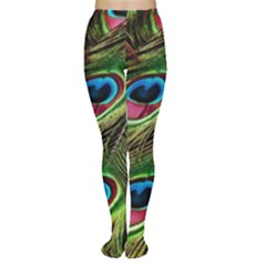 Peacock Feathers Color Plumage Tights by Celenk