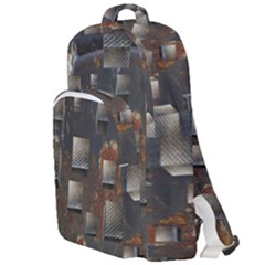 Background Metal Pattern Texture Double Compartment Backpack by Celenk