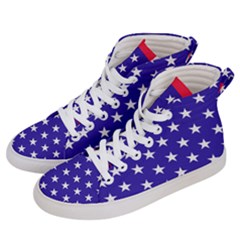 Usa Independence Day July Background Women s Hi-top Skate Sneakers by Vaneshop