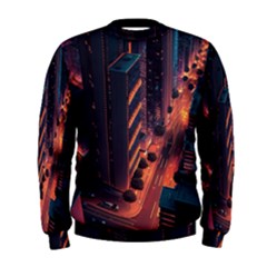 Abstract Landscape Landmark Town City Cityscape Men s Sweatshirt by Vaneshop