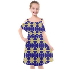 Seamless Pattern Background Kids  Cut Out Shoulders Chiffon Dress by Vaneshop