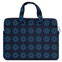 Floral Pattern Geometric Pattern Macbook Pro 16  Double Pocket Laptop Bag 